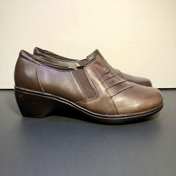 Womens THOM MCAN Brown Wedge Slip On Shoes / Size 8.5 - Picture 2 of 9